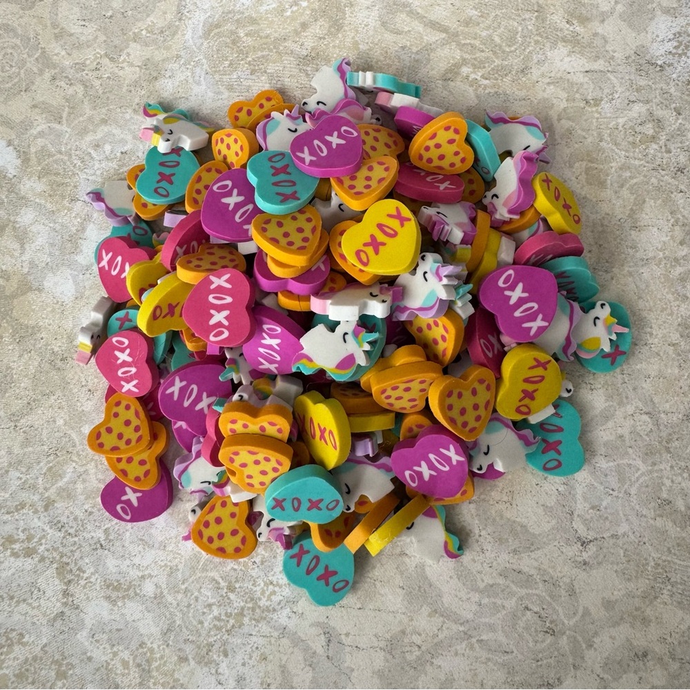 Valentine’s Themed Mini Erasers